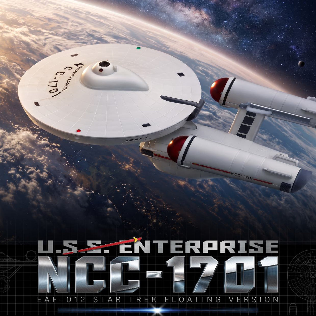 BEAST KINGDOM - Star Trek U.s.s. Enterprise Ncc-1701 Floathing Version