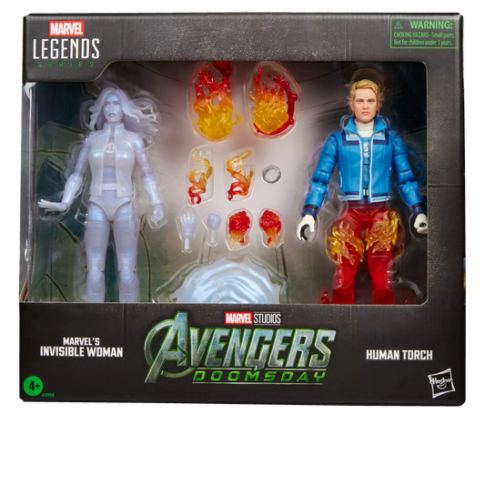 HASBRO - Marvel Legends Avengers Doomsday Human Torch And Invisible Woman Action Figures