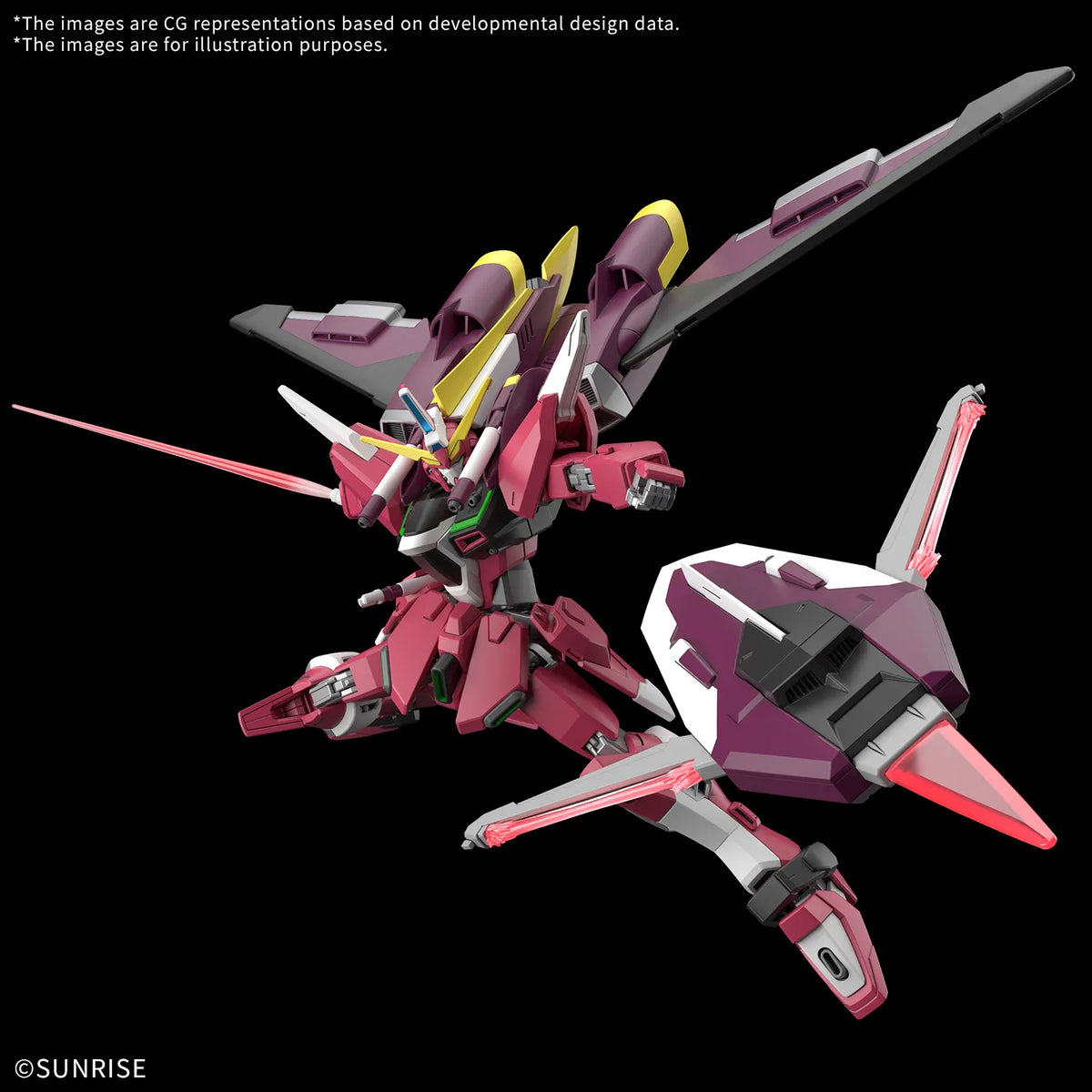 BANDAI - Hg Gundam Infinite Justice & Booster Unit 1/144