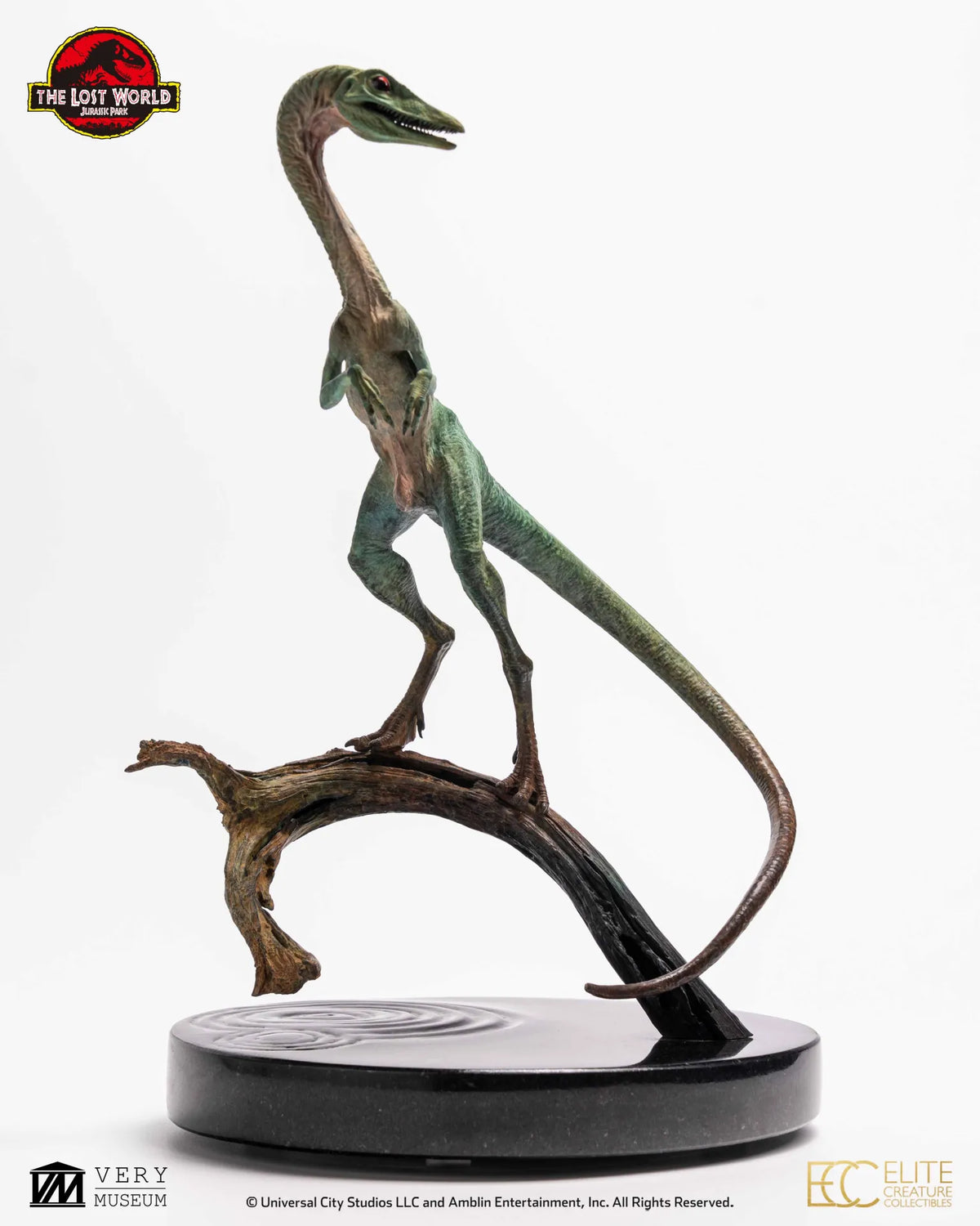 ECC - Jurassic Park Lost World Compsognathus 2/3 Scale Fine Art Bronze