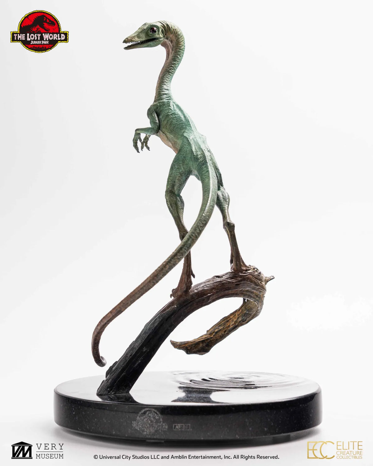ECC - Jurassic Park Lost World Compsognathus 2/3 Scale Fine Art Bronze
