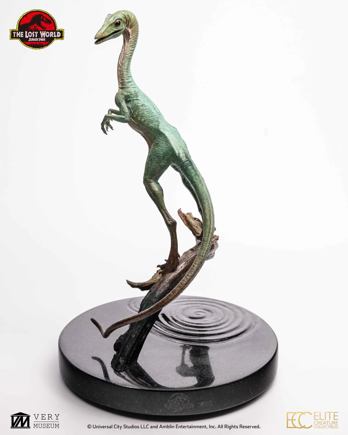 ECC - Jurassic Park Lost World Compsognathus 2/3 Scale Fine Art Bronze