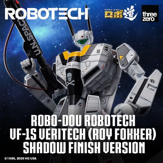 THREEA TOYS/THREEZERO - Robotech Robo-dou Vf-1s Veritech (roy Fokker) Shadow Finish Version Figure