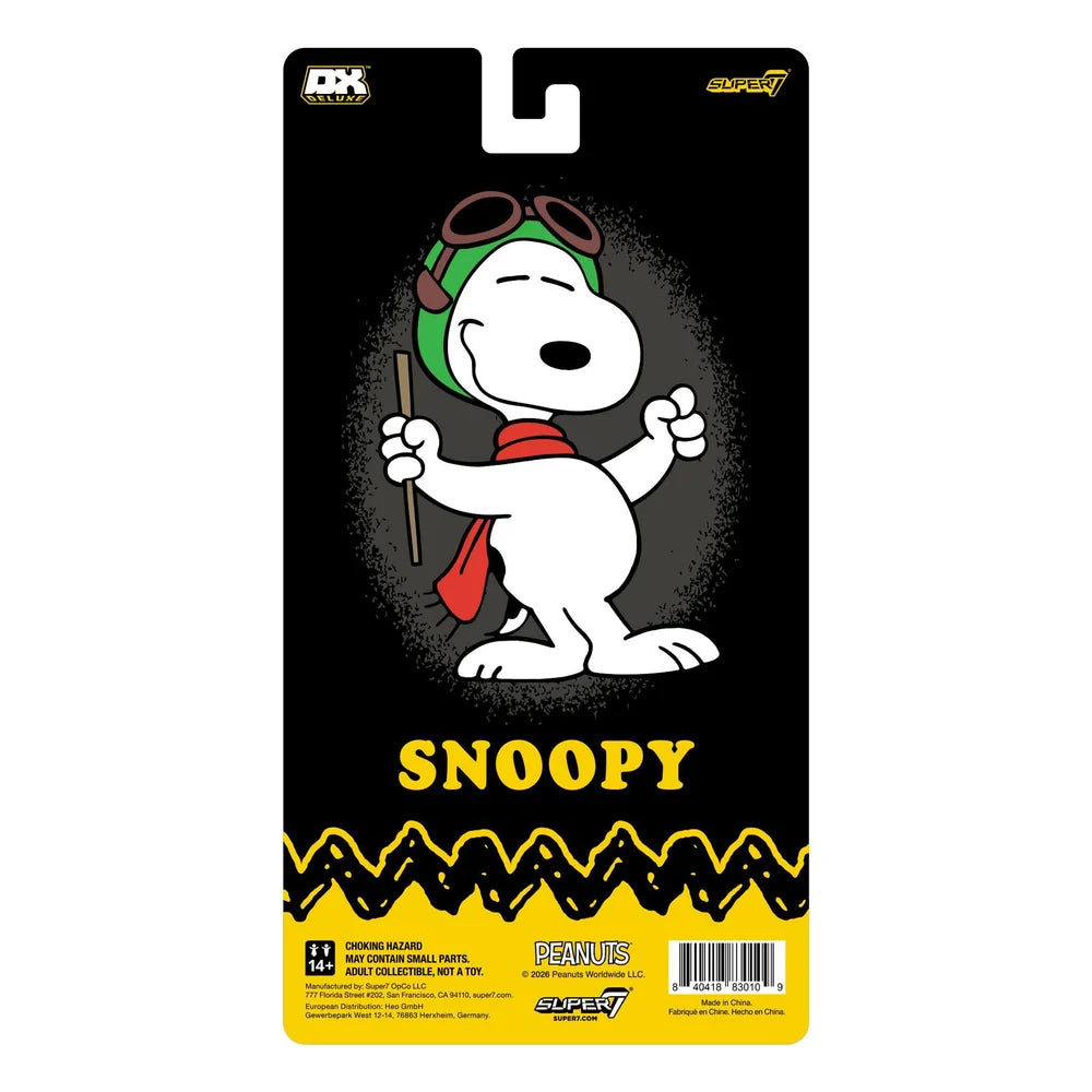 SUPER 7 - Peanuts Deluxe W1 Snoopy Flying Ace Action Figure