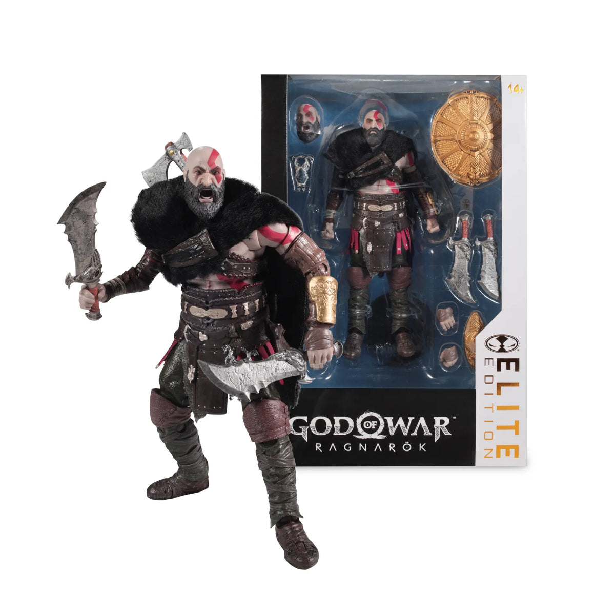 Mc FARLANE TOYS - Mcfarlane Elite Ed 7inch God Of War Kratos Ragnarok Action Figure