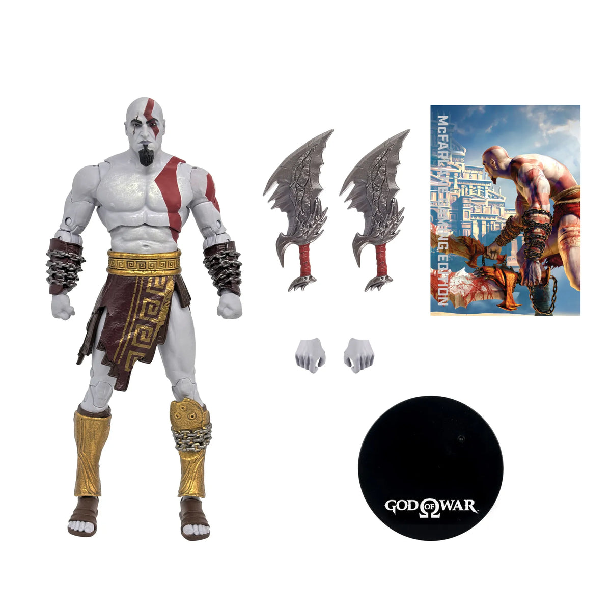 Mc FARLANE TOYS - Mcfarlane Gaming Ed 7inch God Of War Wv2 Kratos Greek Era Action Figure