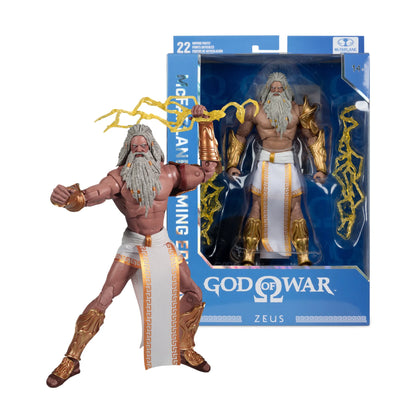 Mc FARLANE TOYS - Mcfarlane Gaming Ed 7inch God Of War Wv2 Zeus Greek Era Action Figure
