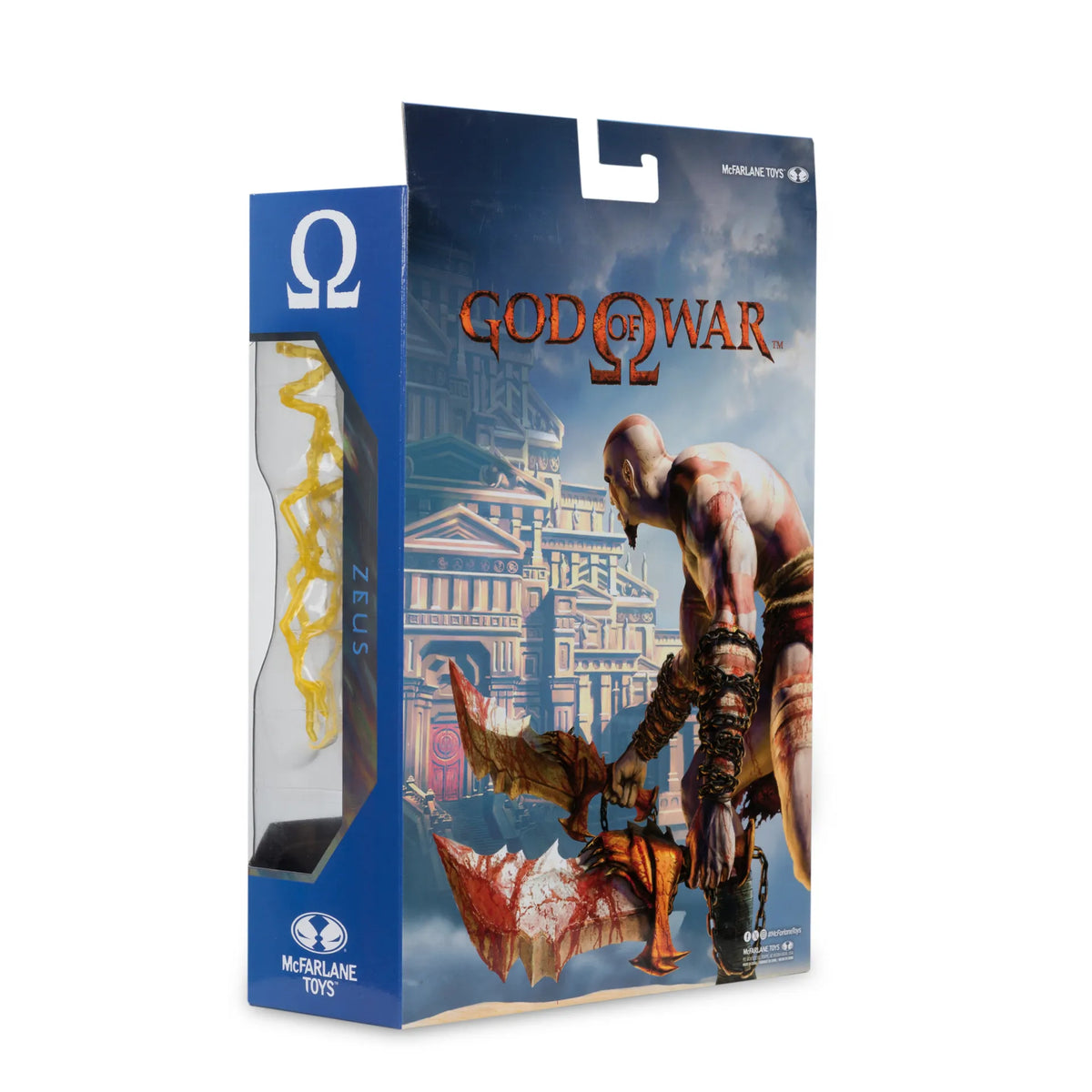 Mc FARLANE TOYS - Mcfarlane Gaming Ed 7inch God Of War Wv2 Zeus Greek Era Action Figure