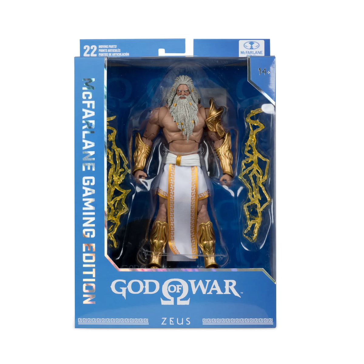 Mc FARLANE TOYS - Mcfarlane Gaming Ed 7inch God Of War Wv2 Zeus Greek Era Action Figure