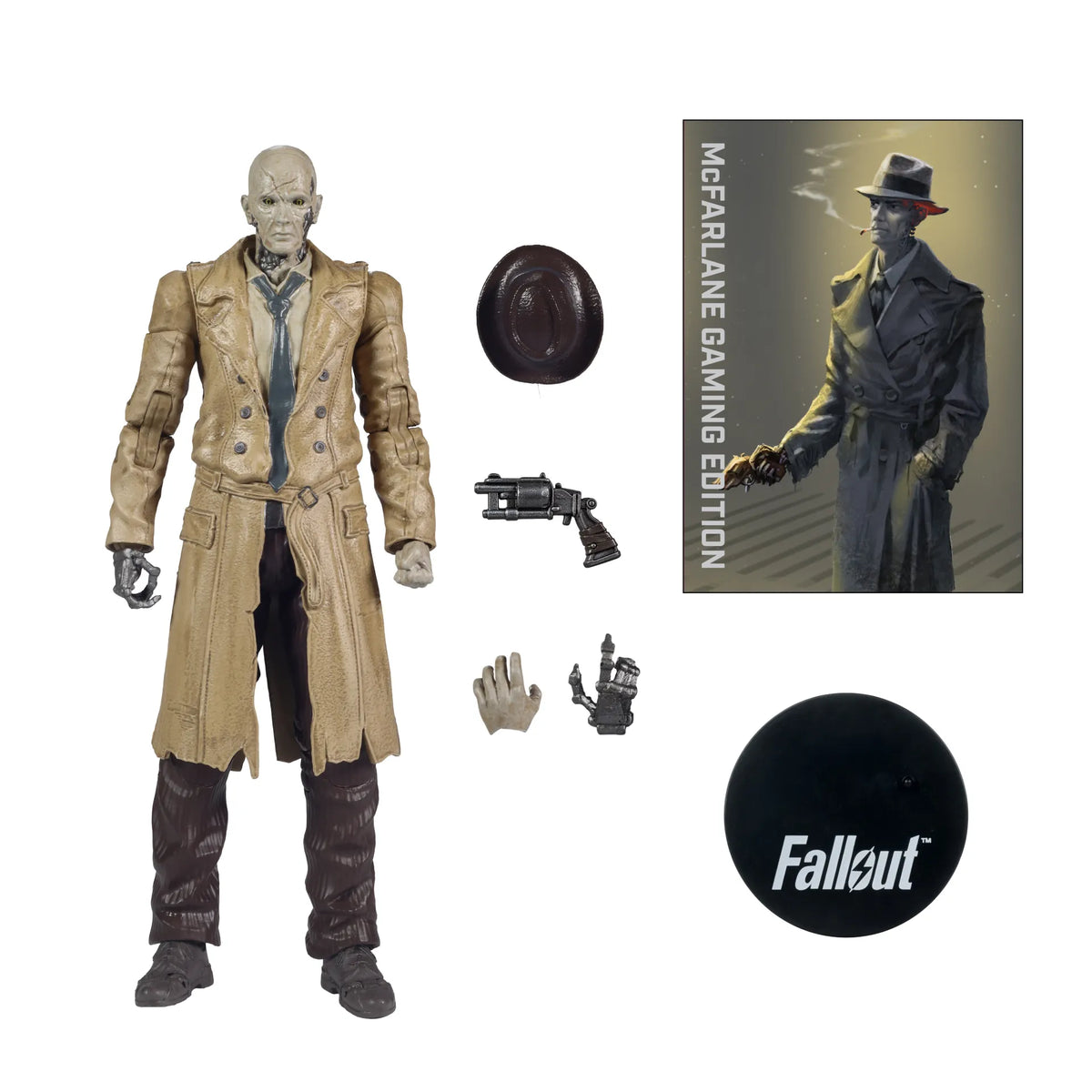 Mc FARLANE TOYS - Mcfarlane Gaming Ed 7inch Fallout Wv2 Nick Valentine Fallout 4 Action Figure
