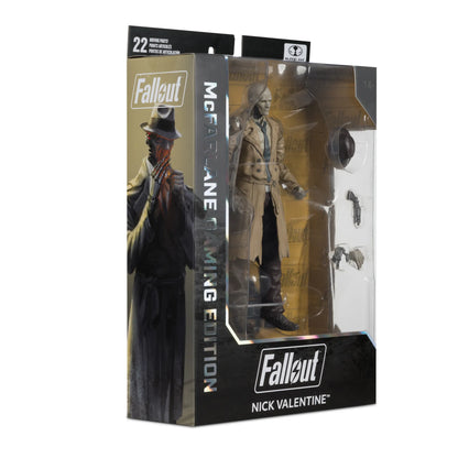 Mc FARLANE TOYS - Mcfarlane Gaming Ed 7inch Fallout Wv2 Nick Valentine Fallout 4 Action Figure