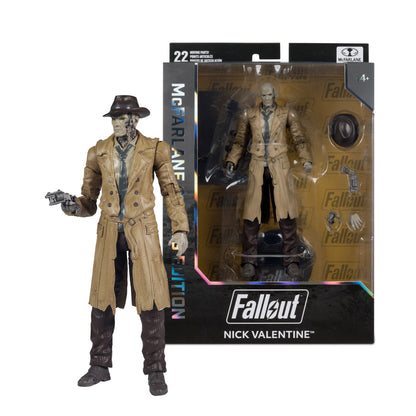 Mc FARLANE TOYS - Mcfarlane Gaming Ed 7inch Fallout Wv2 Nick Valentine Fallout 4 Action Figure