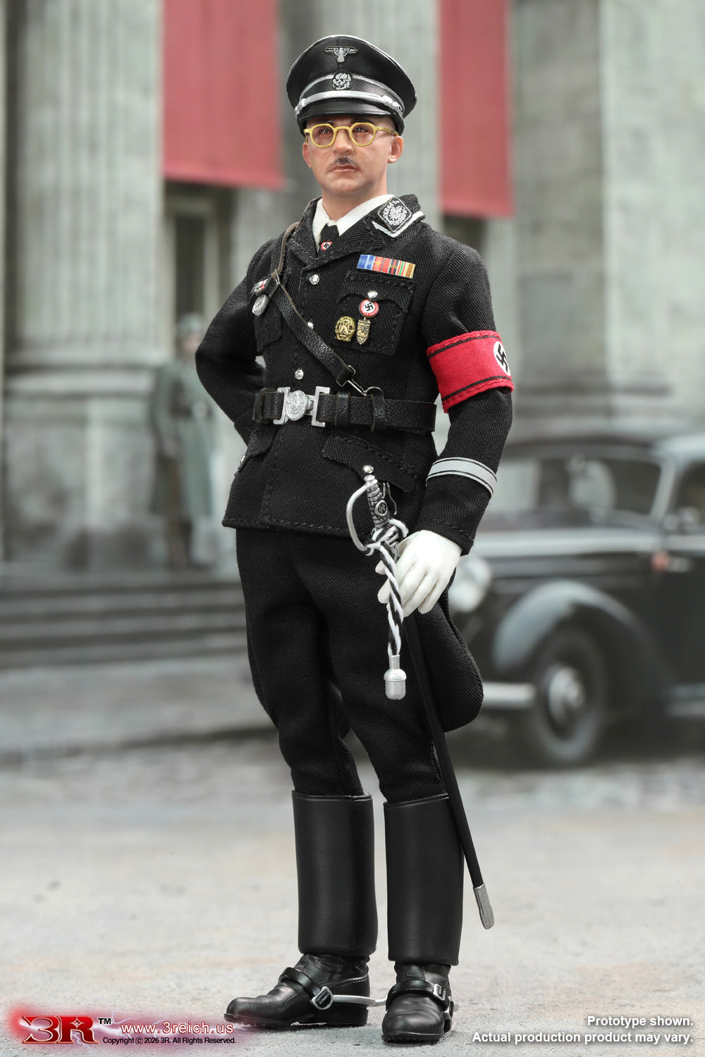 DID/3R - Heinrich Himmler (Black Ver.) 1/12 Scale Mini Reich Series TG80008