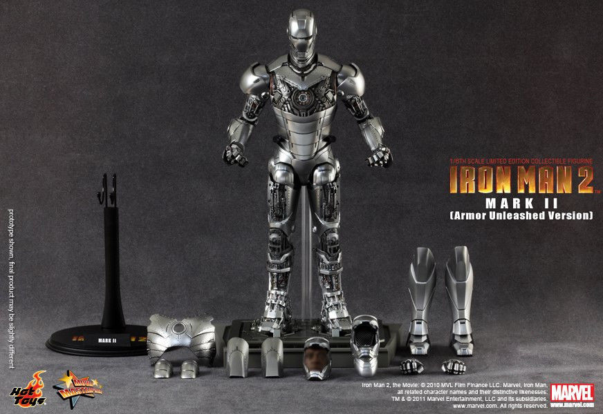 HOT TOYS - Marvel - Iron Man II Mark II ( Armor Unleashed Ver ) EXCLUSIVE Edition 1:6 Action Doll