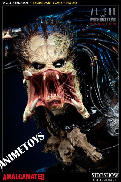 SIDESHOW - Aliens vs Predator - Requiem - Wolf Predator - Legendary Scale Figure