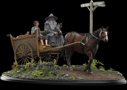 WETA COLLECTIBLES - The Lord of the Rings - Masters Collection - Gandalf & Frodo on Cart  1:6 Scale WW32111