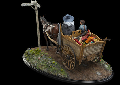 WETA COLLECTIBLES - The Lord of the Rings - Masters Collection - Gandalf & Frodo on Cart  1:6 Scale WW32111