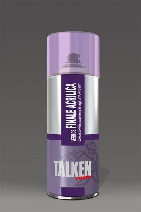 TALKEN - Finale Acrilico Trasparente Opaco per Plastica Spray