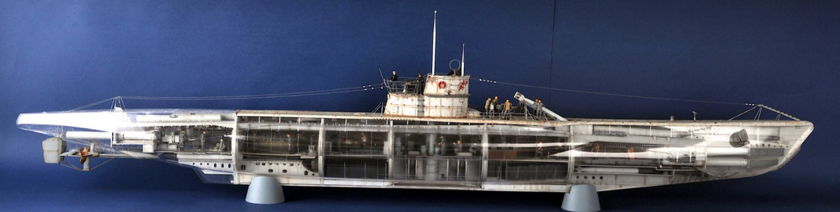 TRUPETER -   DKM U-Boat Type VIIC U-552   1/48    06801