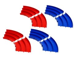 TAMIYA - Set Curve 3 Corsie Blu/Rosse (4+4)