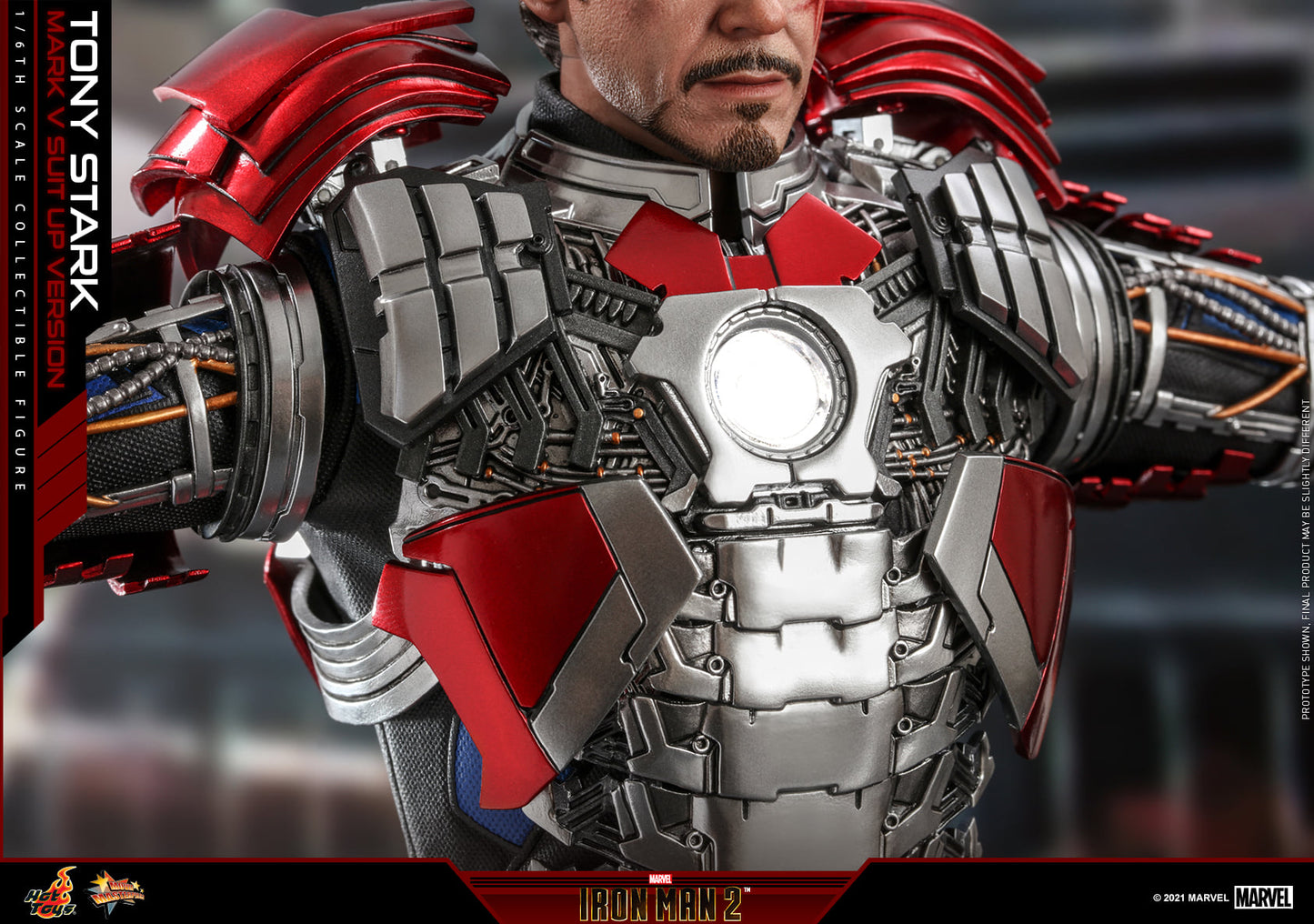 HOT TOYS - Marvel - Iron Man 2 - 1:6 Tony Stark (Mark V Suit Up Ver) MMS599