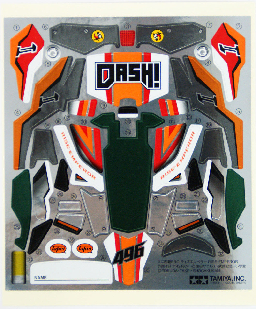 TAMIYA - Mini4WD-PRO Rise Emperor Telaio MA  1/32