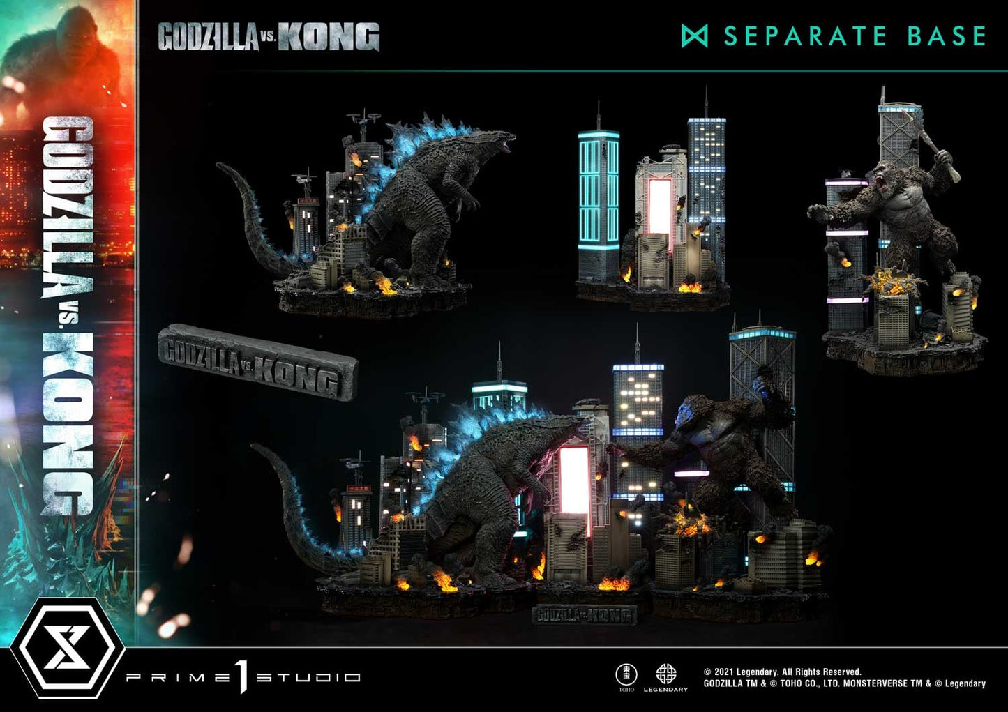 PRIME 1 STUDIOS - Godzilla vs Kong Final Battle Diorama