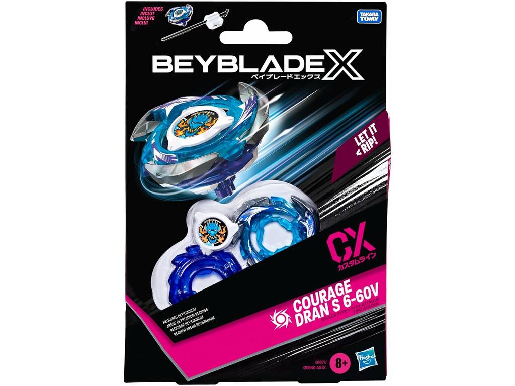 HASBRO - BEYBLADE X - Courage Dran S 6-60V CX Starter Pack