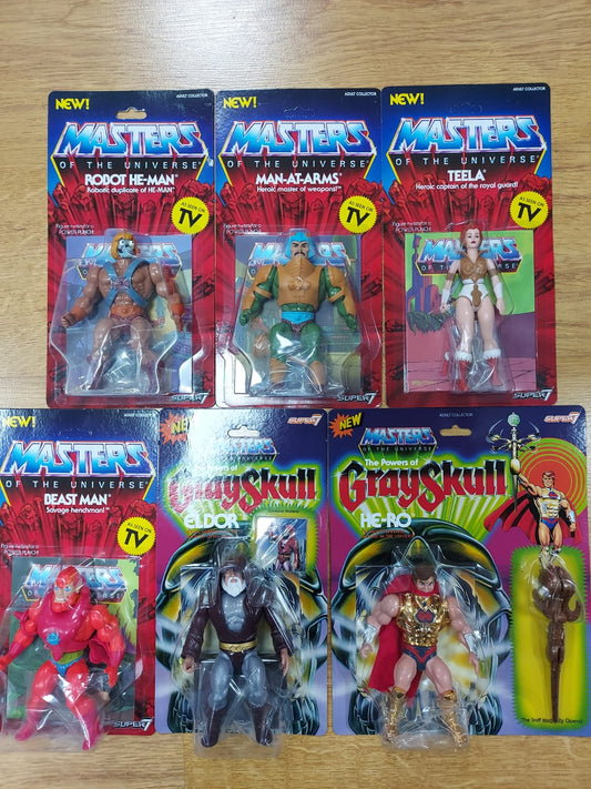 SUPER 7 - Masters of the Universe - Vintage Wave 1 -2- 3