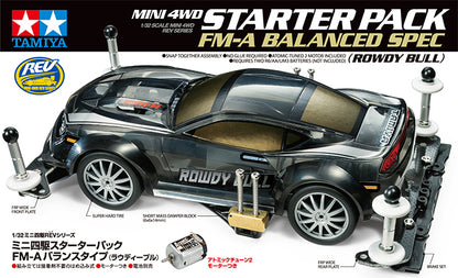 TAMIYA - STARTER PACK ROWDY BULL Telaio FM-A  1/32