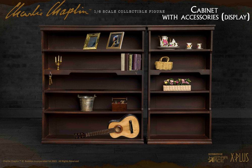 STAR ACE - Charlie Chaplin My Favourite Movie Accessories Set 1:6 Cabinet Set