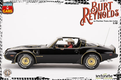 INFINITE STATUE - Burt Reynolds on Pontiac firebird trans am 1980 Stars 'n' cars 1:18 Resin Statue