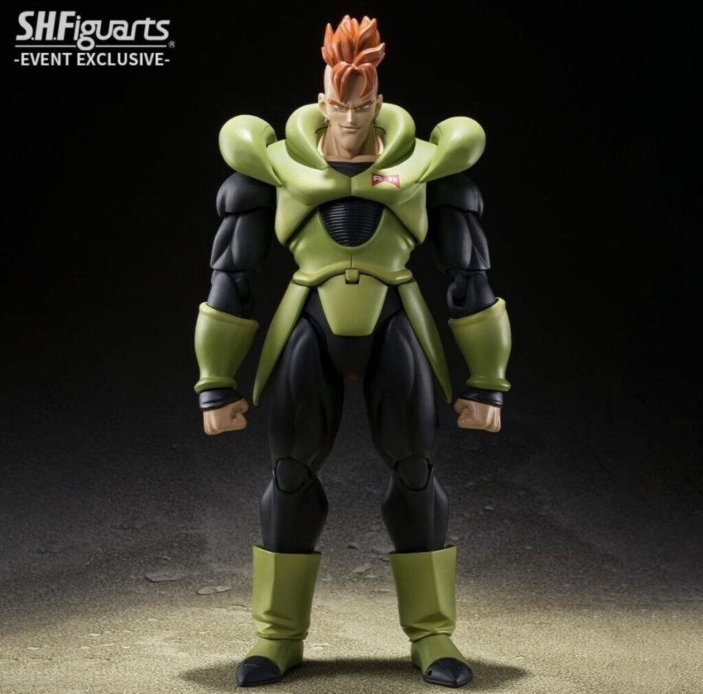 BANDAI - Dragon Ball Android 16 S.H. Figuarts Action Figure EXCLUSIVE Edition