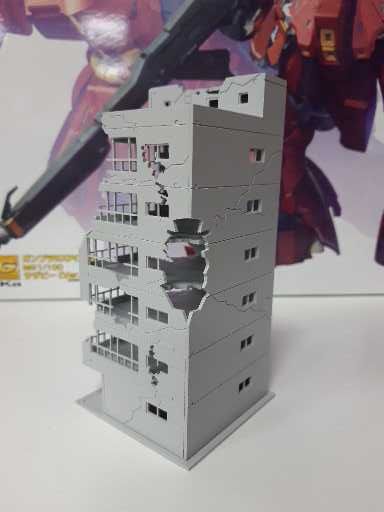 Battle Corner Ruined Building 1/144