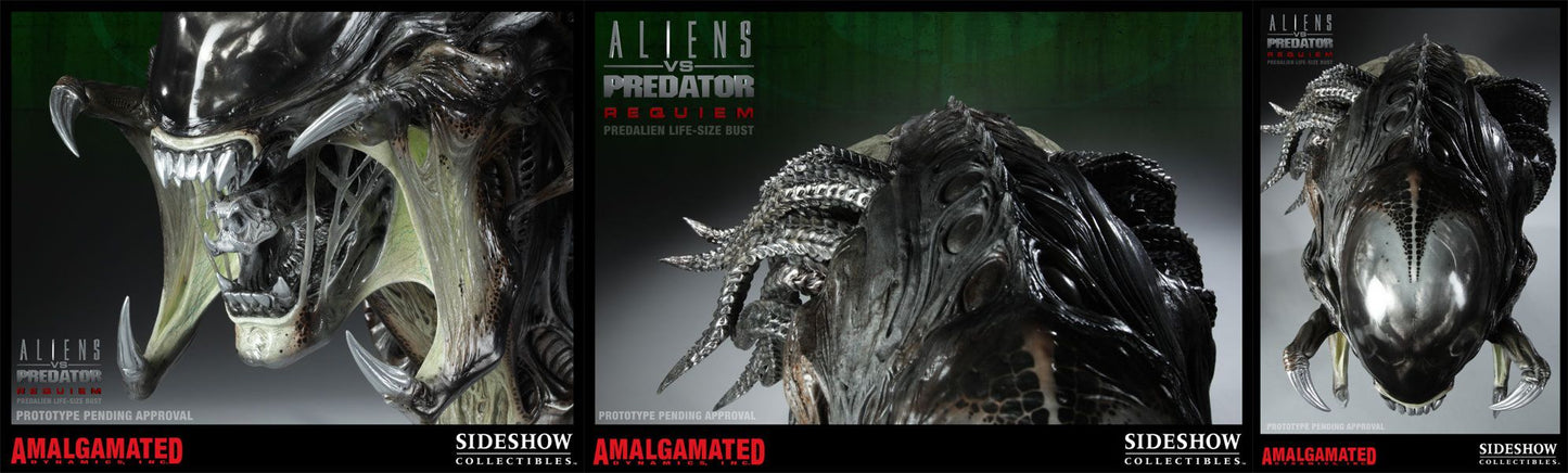 SIDESHOW - Aliens vs Predator - Requiem - Predalien - Life Size Bust