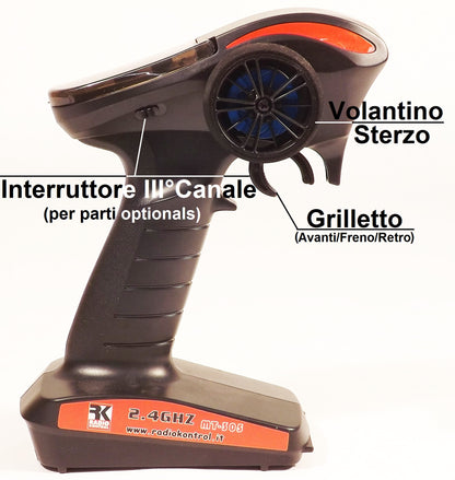 RADIOKONTROL 1800-01 - 1/8 auto radiocomandata brushless truck 4wd  oltre 100 km/h