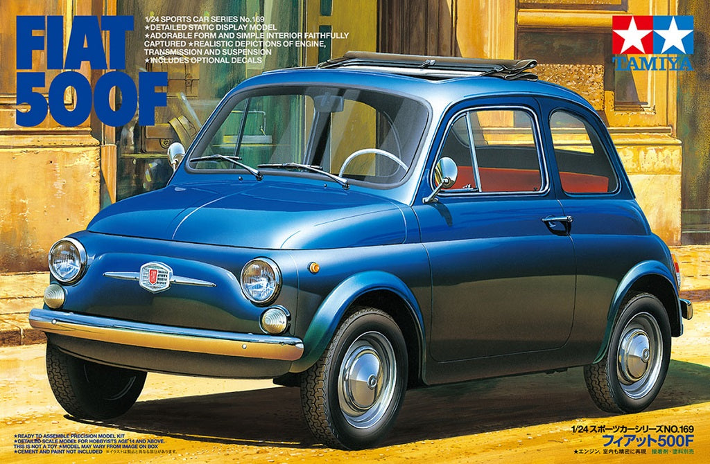 TAMIYA MODEL KIT - FIAT 500F + SPECIAL DECALS  1/24