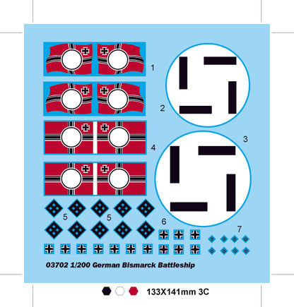 TRUMPETER - German Bismarck Battleship 1/200