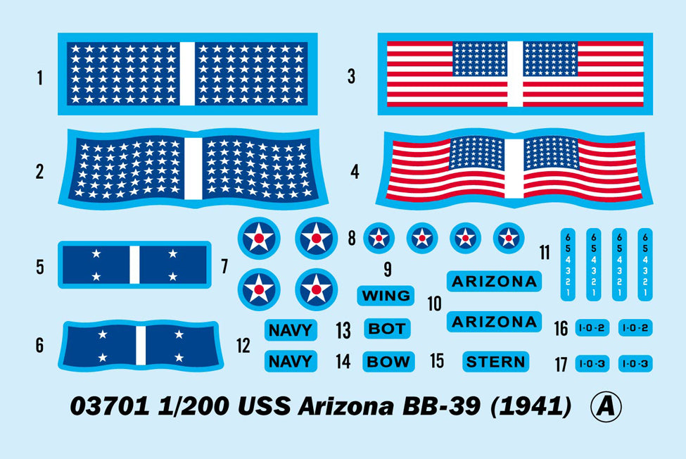 TRUMPETER -  USS Arizona Battleship BB-39 1/200