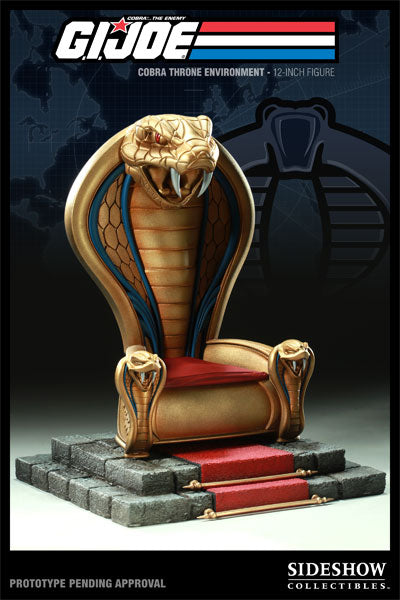 SIDESHOW - G.I. Joe - Cobra Throne - 12 inch Figure Environment