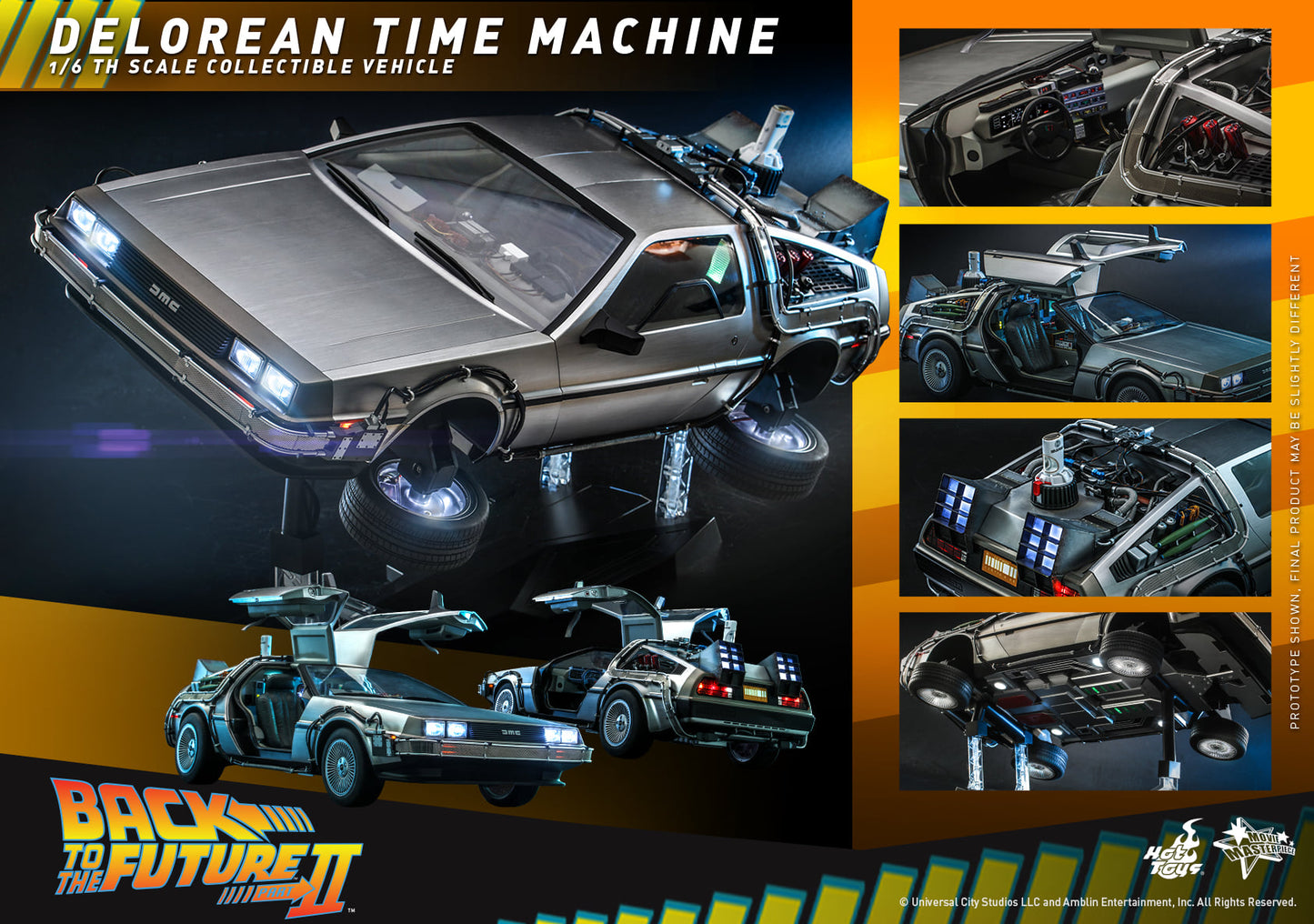 HOT TOYS - Back To The Future - DeLorean Time Machine 1/6 Scale