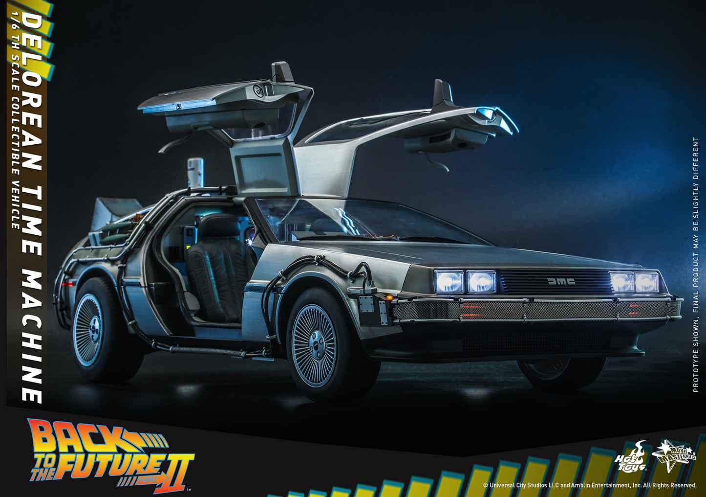 HOT TOYS - Back To The Future - DeLorean Time Machine 1/6 Scale