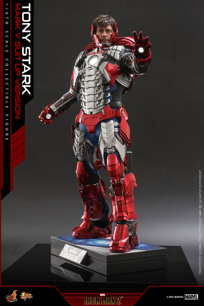 HOT TOYS - Marvel - Iron Man 2 - 1:6 Tony Stark (Mark V Suit Up Ver) MMS599