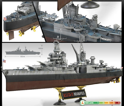 ACADEMY - USS CA-35 Indianapolis  1/350