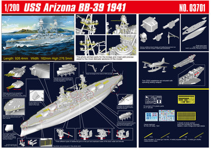 TRUMPETER -  USS Arizona Battleship BB-39 1/200