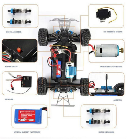 RADIOKONTROL WLT A979BL -  1/18 Auto rc monster truck 50km/h