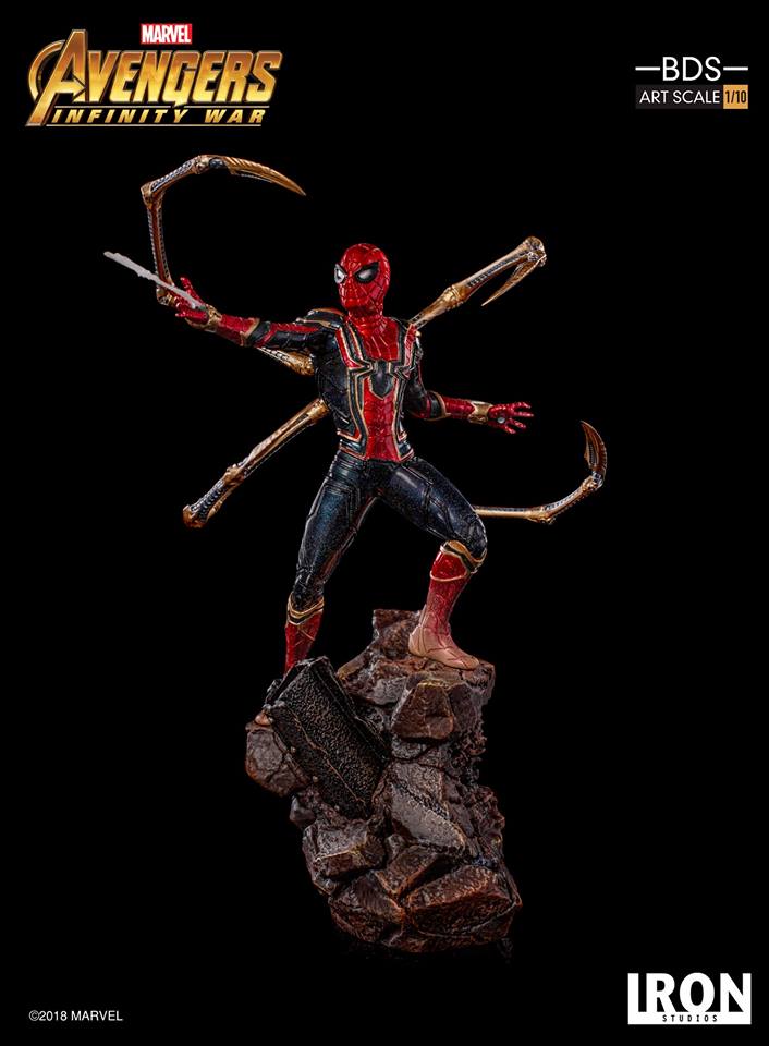 IRON STUDIO - Marvel - Avengers Infinity War - Iron Spider Man BDS 1:10 Art Statue