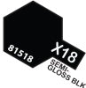 TAMIYA - Semi Gloss Black X-18