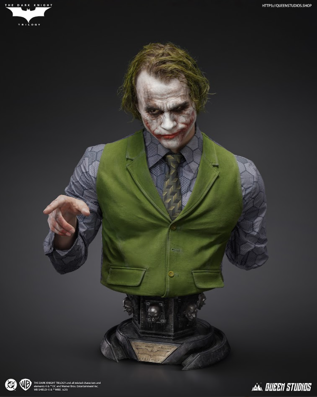 QUEEN STUDIOS - The Dark Knight: The Joker Life-Size Bust