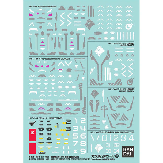 BANDAI - Gunpla - Decal - Witch from Mercury Multi 3 #135 1/144